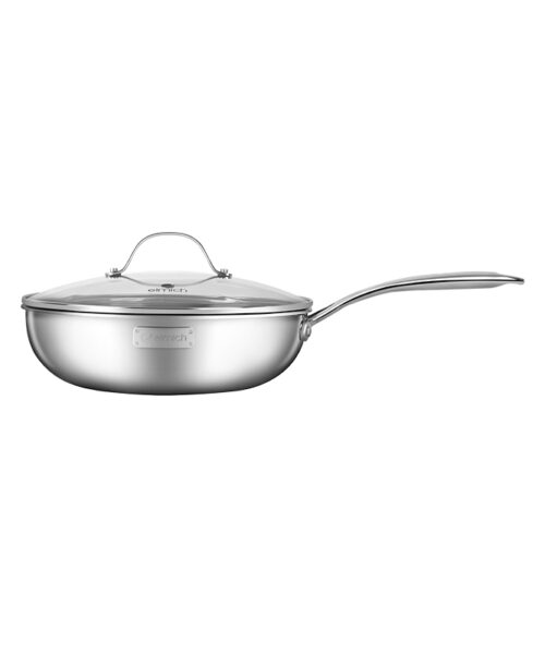 Chảo xào inox cao cấp 3 lớp đáy liền Elmich Trimax EL-3796 size 26cm
