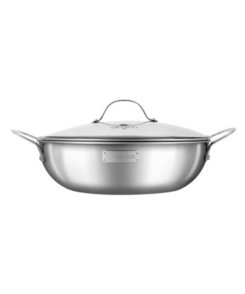 Chảo xào inox cao cấp 3 lớp đáy liền Elmich Trimax EL-3797 size 28cm