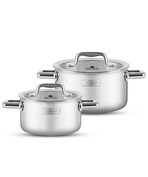 Bộ nồi inox liền khối Elmich Trimax ECO EL-8006 size 16-20cm