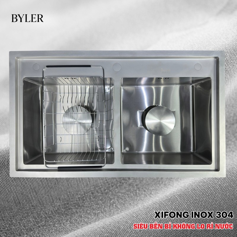 Chậu rửa bát 2 hố Byler BCRB 8602 Chậu rửa bát 2 hố Byler BCRB 8602