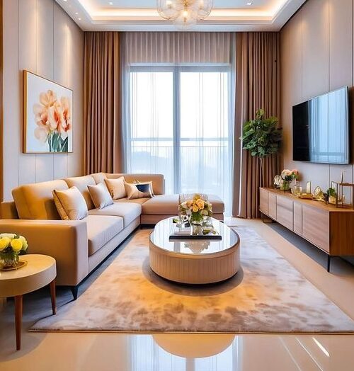Nội Thất Phòng Khách Chung Cư Hiện Đại PHL.PK002
