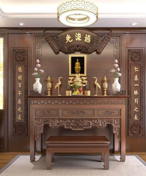 Phòng Thờ Hiện Đại Cho Nhà Phố PHL.PT004