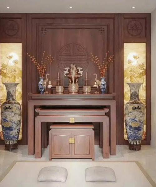 Phòng Thờ Hiện Đại Tối Giản PHL.PT009