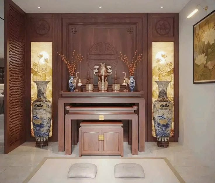 Phòng Thờ Hiện Đại Tối Giản PHL.PT009