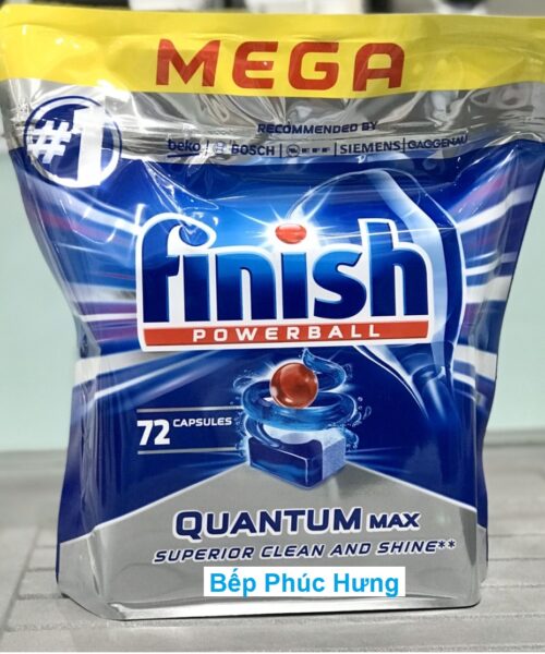 Viên rửa bát Finish Quantum Max 72 viên