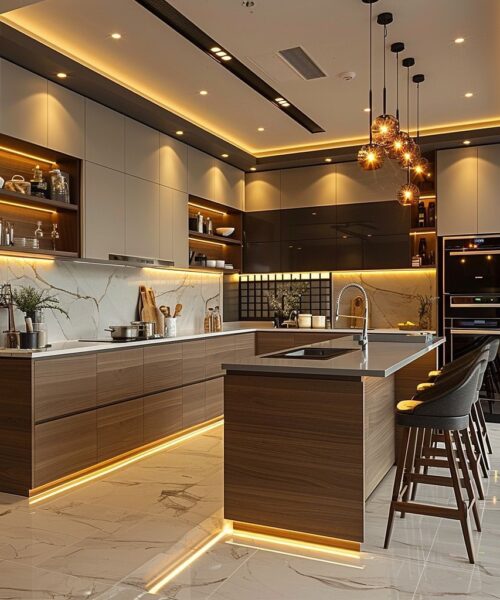 Tủ bếp gỗ cao cấp