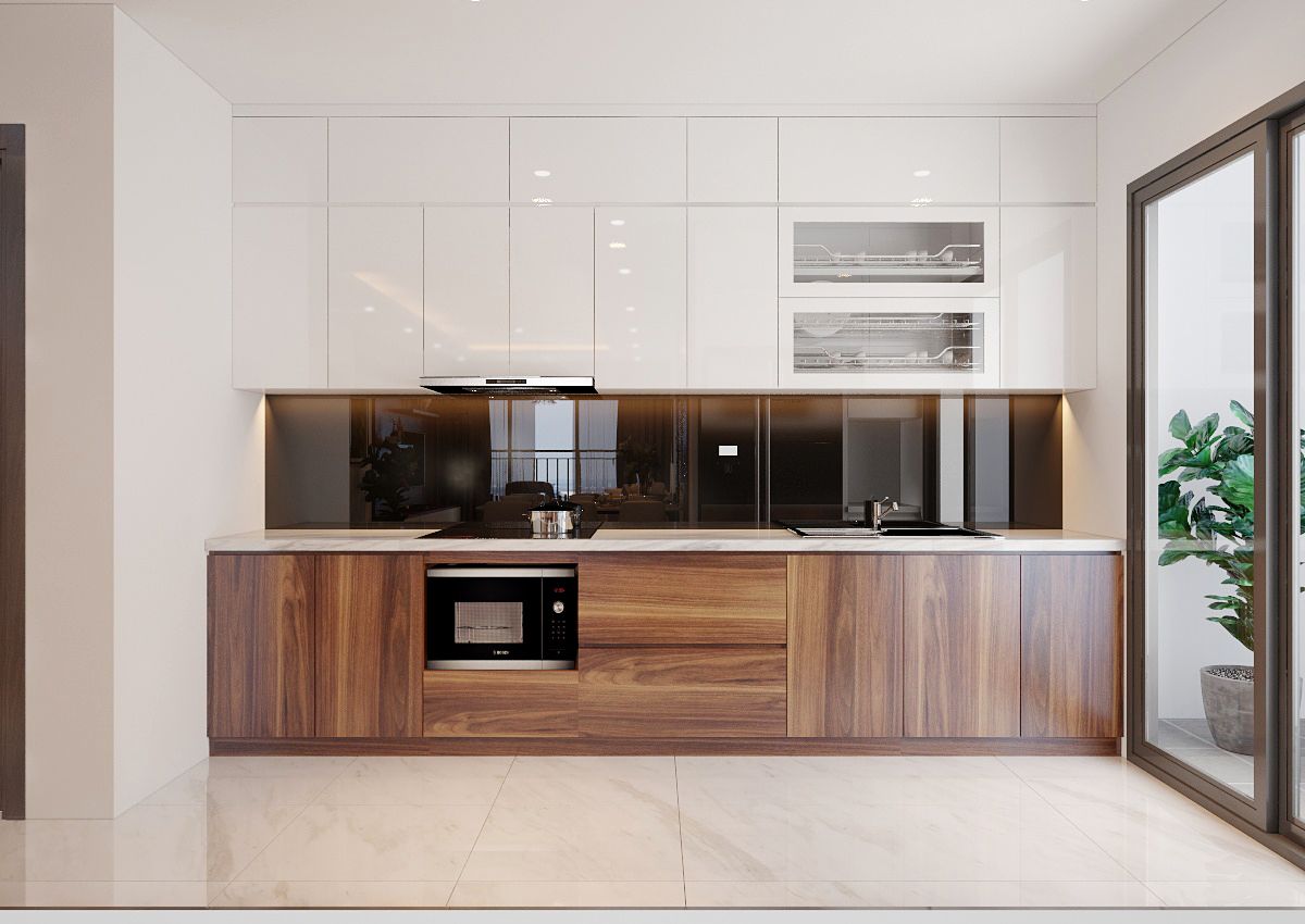 tủ bếp gỗ công  nghiệp