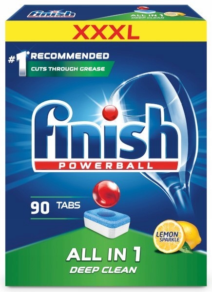 Viên rửa bát Finish All in one 90 viên - Hương Chanh