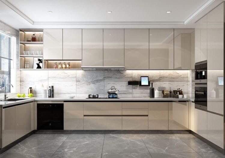 Tủ bếp nhựa chữ U